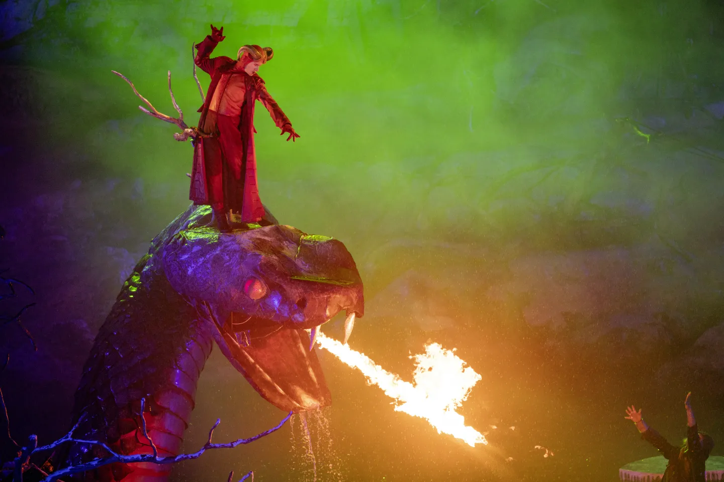 © Bregenzer Festspiele / Daniel Amann Der Freischütz - Samiel auf der feuerspuckenden Schlange