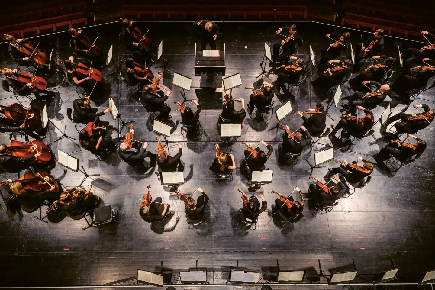 Symphonieorchester Vorarlberg - Gruppenbild von oben
