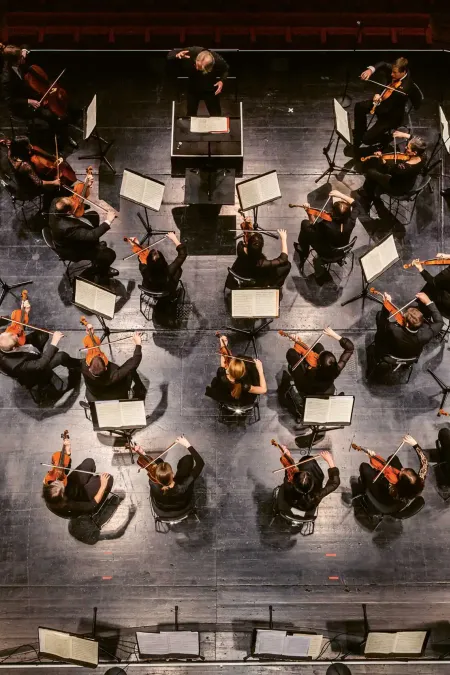 Symphonieorchester Vorarlberg - Gruppenbild von oben