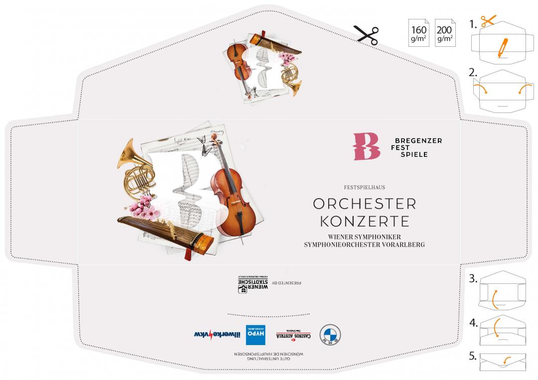 Faltkuvert Orchesterkonzerte